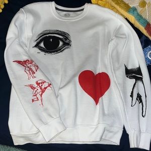 EYE love you fleece sweater